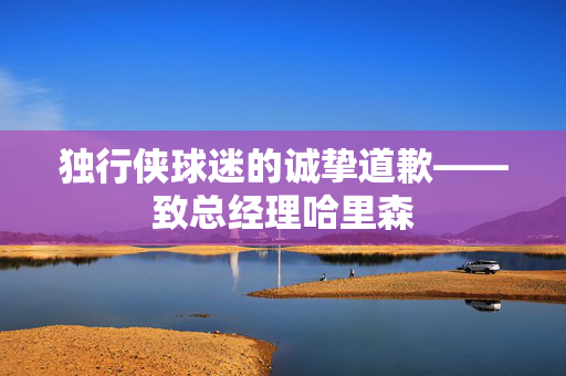 独行侠球迷的诚挚道歉——致总经理哈里森