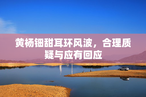 黄杨钿甜耳环风波，合理质疑与应有回应