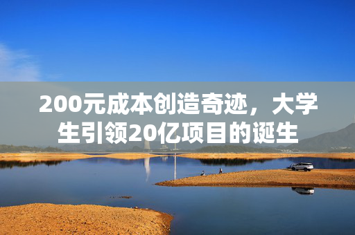 200元成本创造奇迹，大学生引领20亿项目的诞生