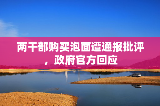 两干部购买泡面遭通报批评，政府官方回应