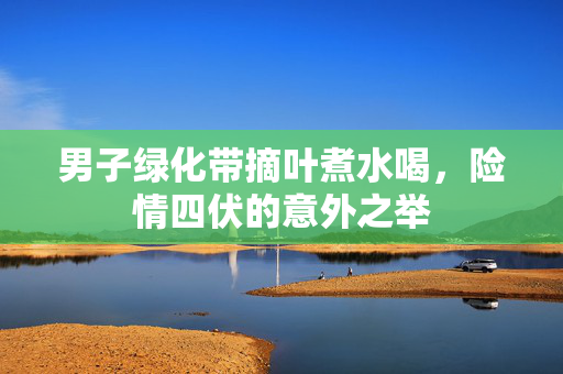 男子绿化带摘叶煮水喝，险情四伏的意外之举
