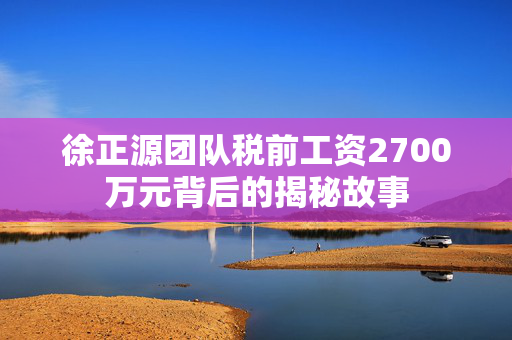 徐正源团队税前工资2700万元背后的揭秘故事