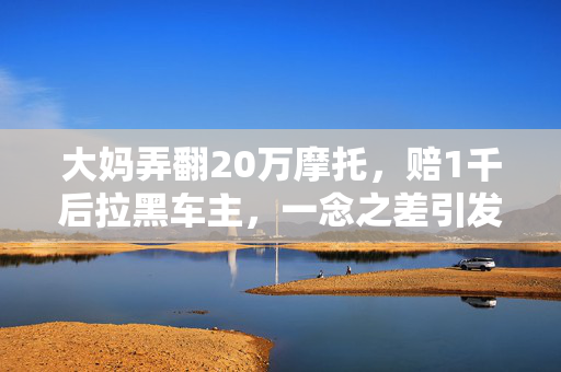 大妈弄翻20万摩托，赔1千后拉黑车主，一念之差引发的道德反思