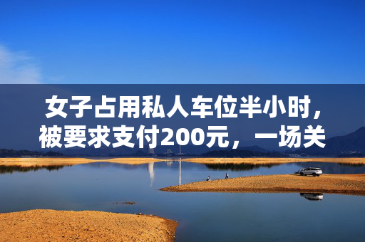 女子占用私人车位半小时，被要求支付200元，一场关于公共与私权的微妙博弈