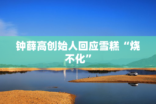 钟薛高创始人回应雪糕“烧不化”