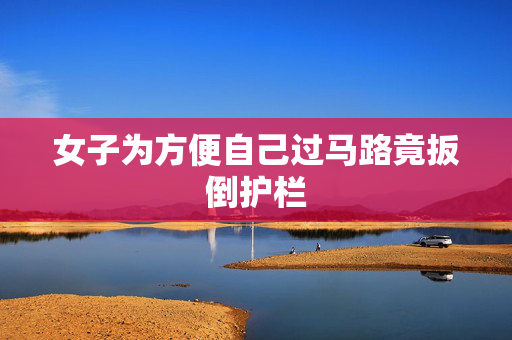 女子为方便自己过马路竟扳倒护栏