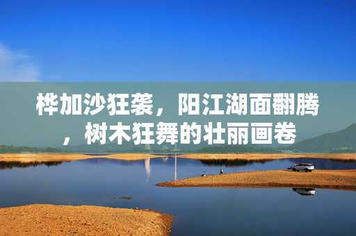 桦加沙狂袭，阳江湖面翻腾，树木狂舞的壮丽画卷
