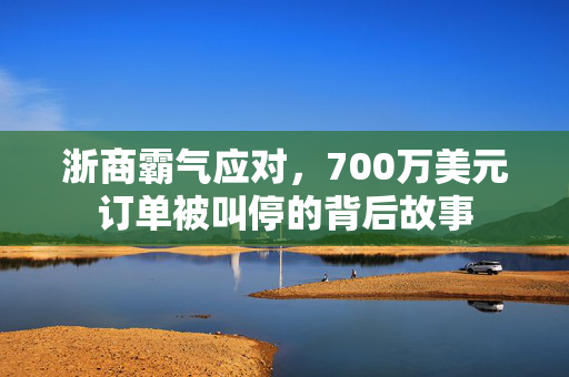浙商霸气应对，700万美元订单被叫停的背后故事